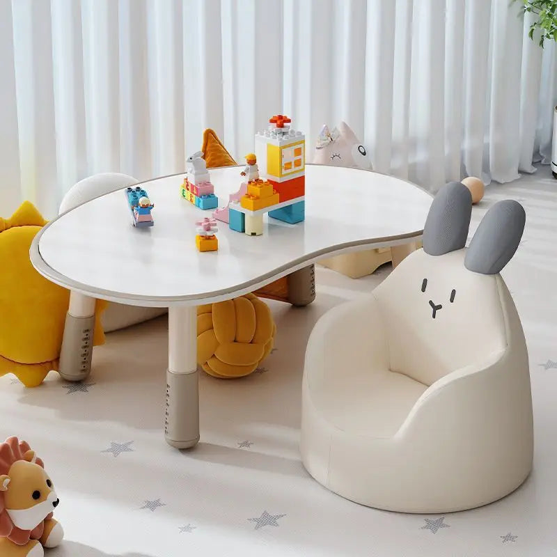 37-46cm Adjustable Baby Learning Table Anti-Slip Stable Early Education Table With Round Edge Care for Baby's Safety Health Grow