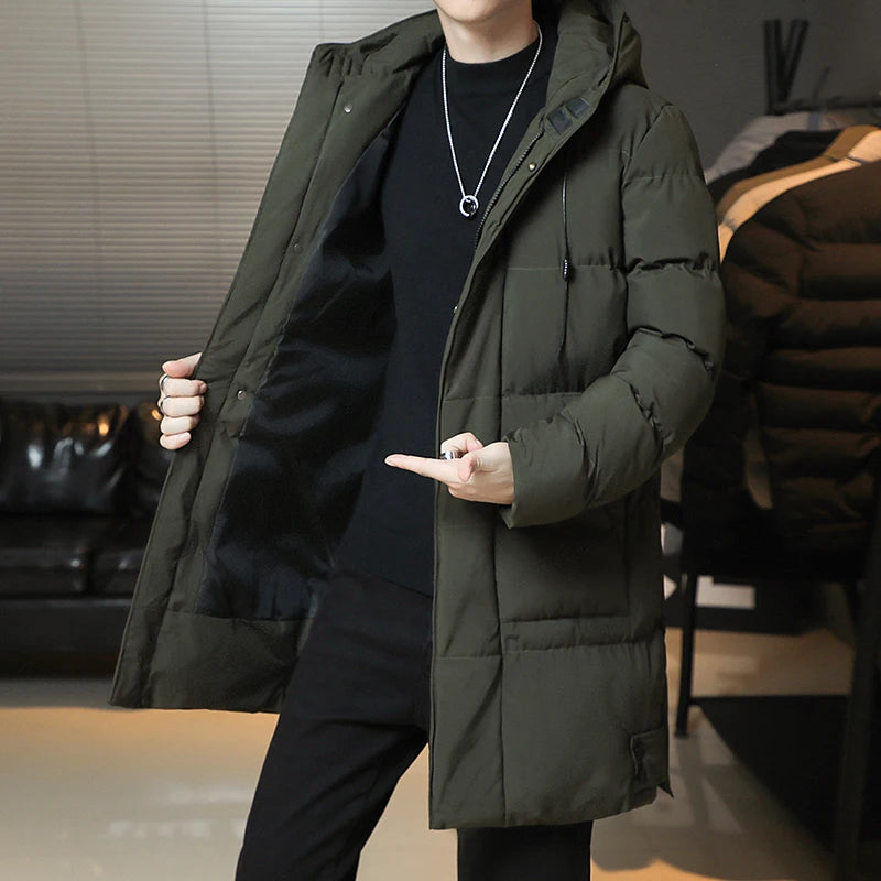 -30 Degrees Winter Hot Thicken Men's Down Jackets New Warm Parka Men Women Casual White Duck Down Coat Winter Snow Overcoat