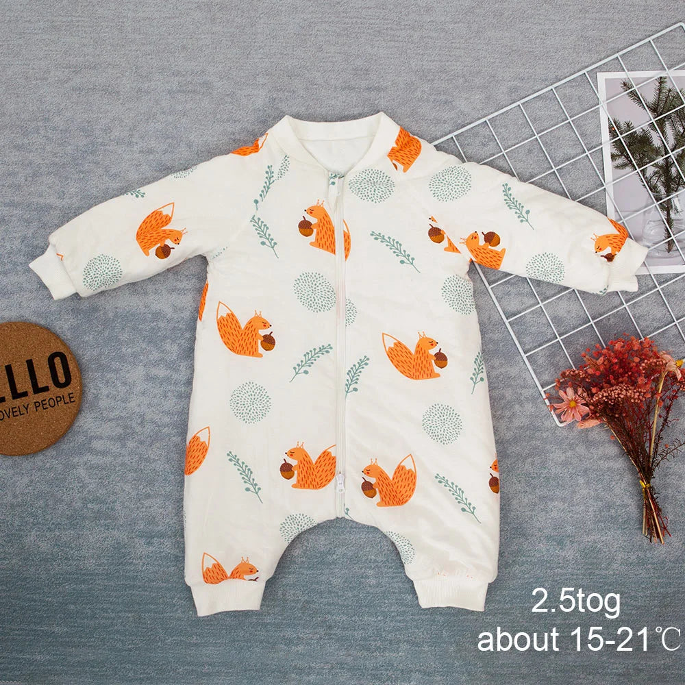 Baby Sleeping Bag Carriage Sack for Newborn Baby Animal Pattern Children Bed Play Split Leg Winter Anti Tipi Sleepsacks Warm