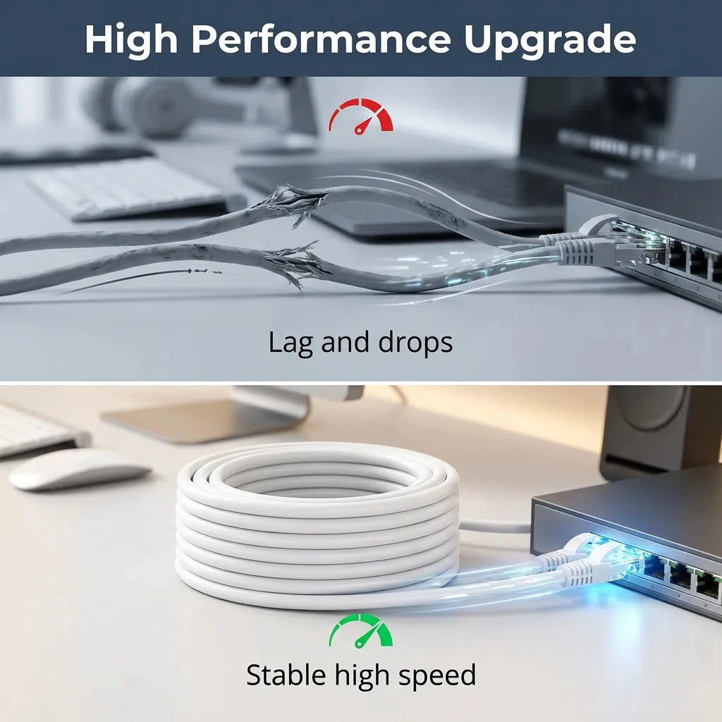 Cat6 Ethernet Cable UTP RJ45 LAN Network Cord 0.5-50m