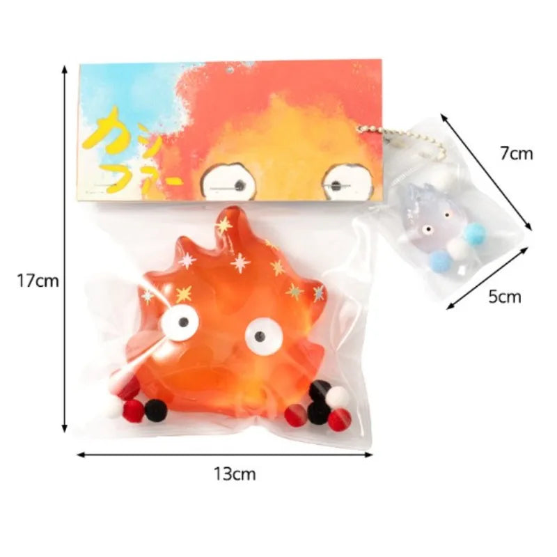 Funny Spitfire Bubble Little Fire Man Squeezing Slow Rebound Pinching Music 3D Cartoon Sensory Stress Relieving Toy