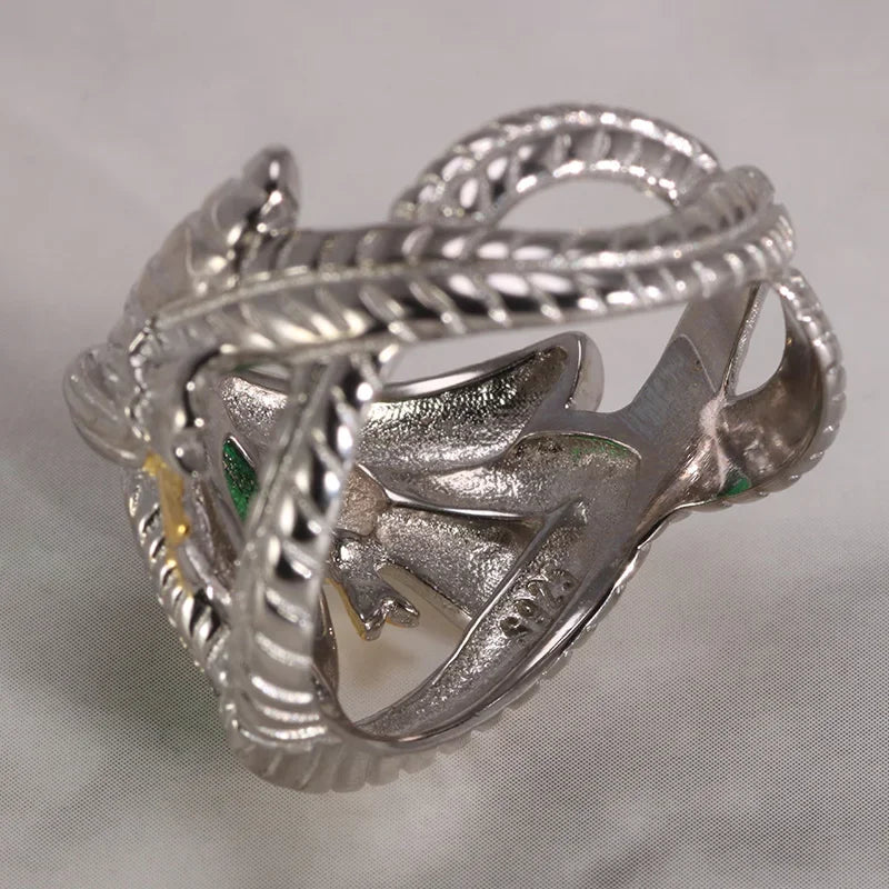 Anillo de Aragorn de plata de ley 925 auténtica, anillo de boda del Señor de los Anillos para hombre, joyería para fans de la película