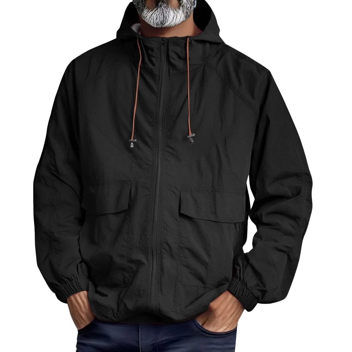 Lightweight Unisex Waterproof Windbreaker Jacket with Hood UPF 50+