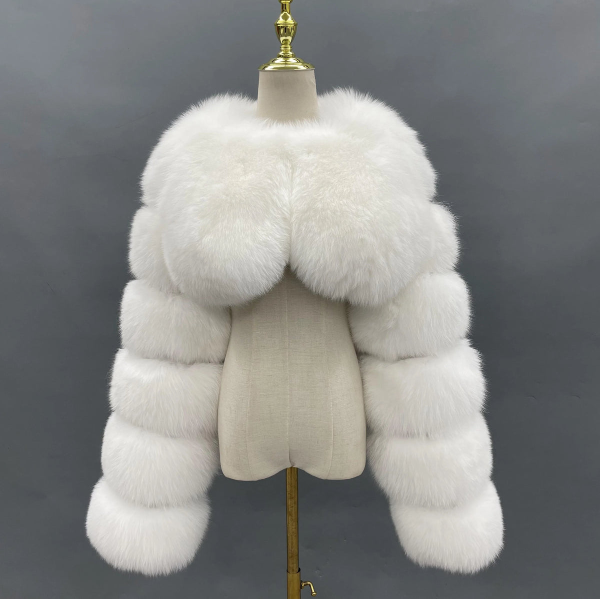 MISSJANEFUR 2022 New Fur Coat Women Cropped Luxury Real Silver Fox Fur Jacket Fashion Warm Custom Natural Raccoon Fur Winter