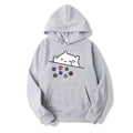 Cat Throwing Dice Hoodie Dungeon Master Tabletop RPG Gaming Hooded Sweatshrit Cute Cat Lover Pullover Retro DnD Unisex Hoodies