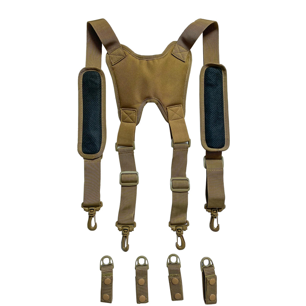 MeloTough Tactical Suspenders 1.5 Inch Polyester Duty Belt Support