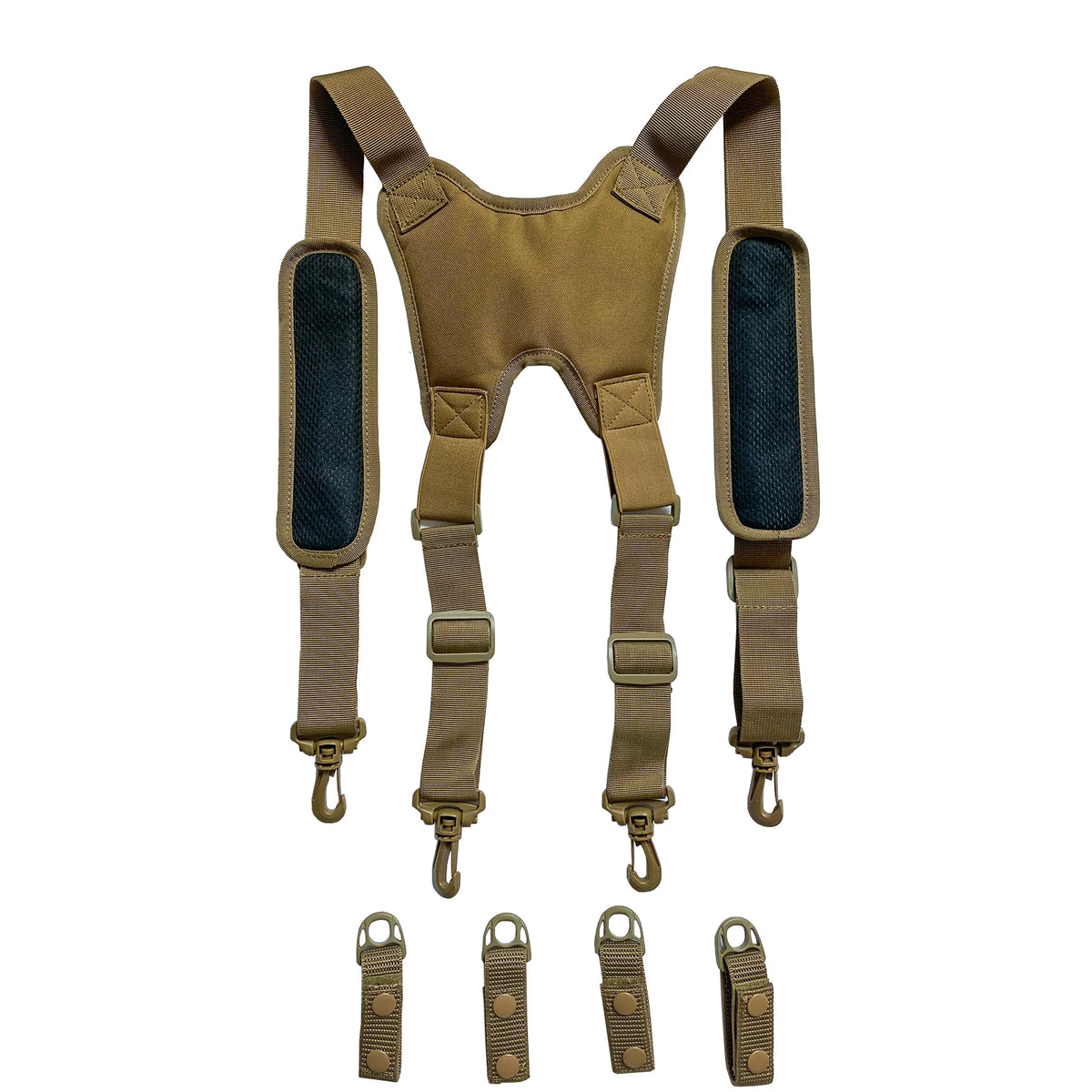 MeloTough Tactical Suspenders 1.5 Inch Polyester Duty Belt Support