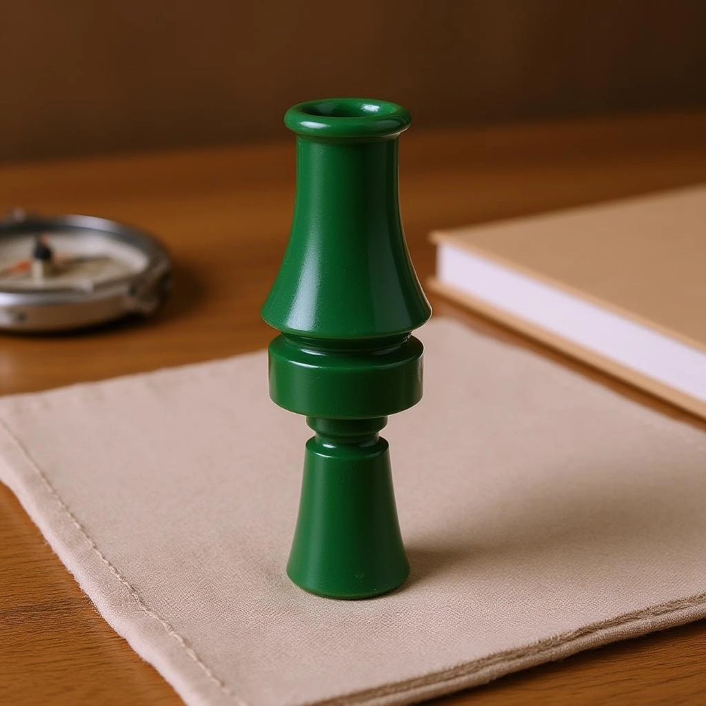 Waterfowl Call Whistle Realistic Sound Green Tapered Body Game Call ABS Hunting Whistle for Outdoor Activities