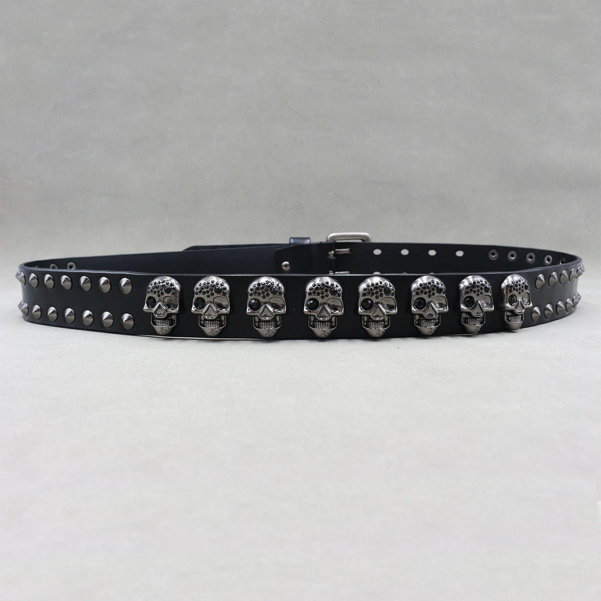 Heavy Metal Punk Belt Genuine Leather Hip Hop Belts for Men Cross Rivet Jeans Belt Male Strap Ceinture Homme Designer Belt