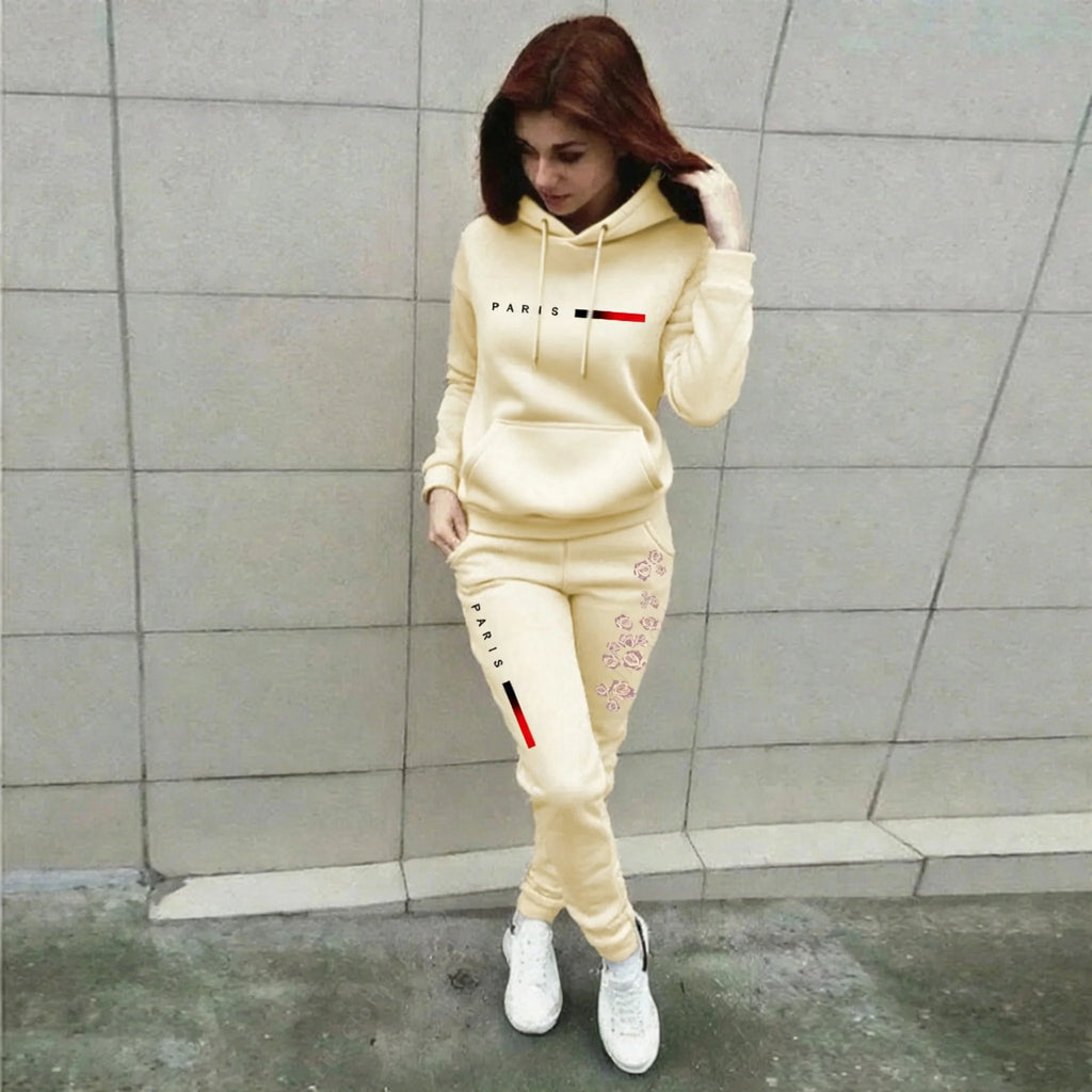 Women's Sets Hoodies Pants 2pcs Autumn Winter High quality Sports Outfits Aesthetic Home Outdoor Jogging Suit Women Clothes New