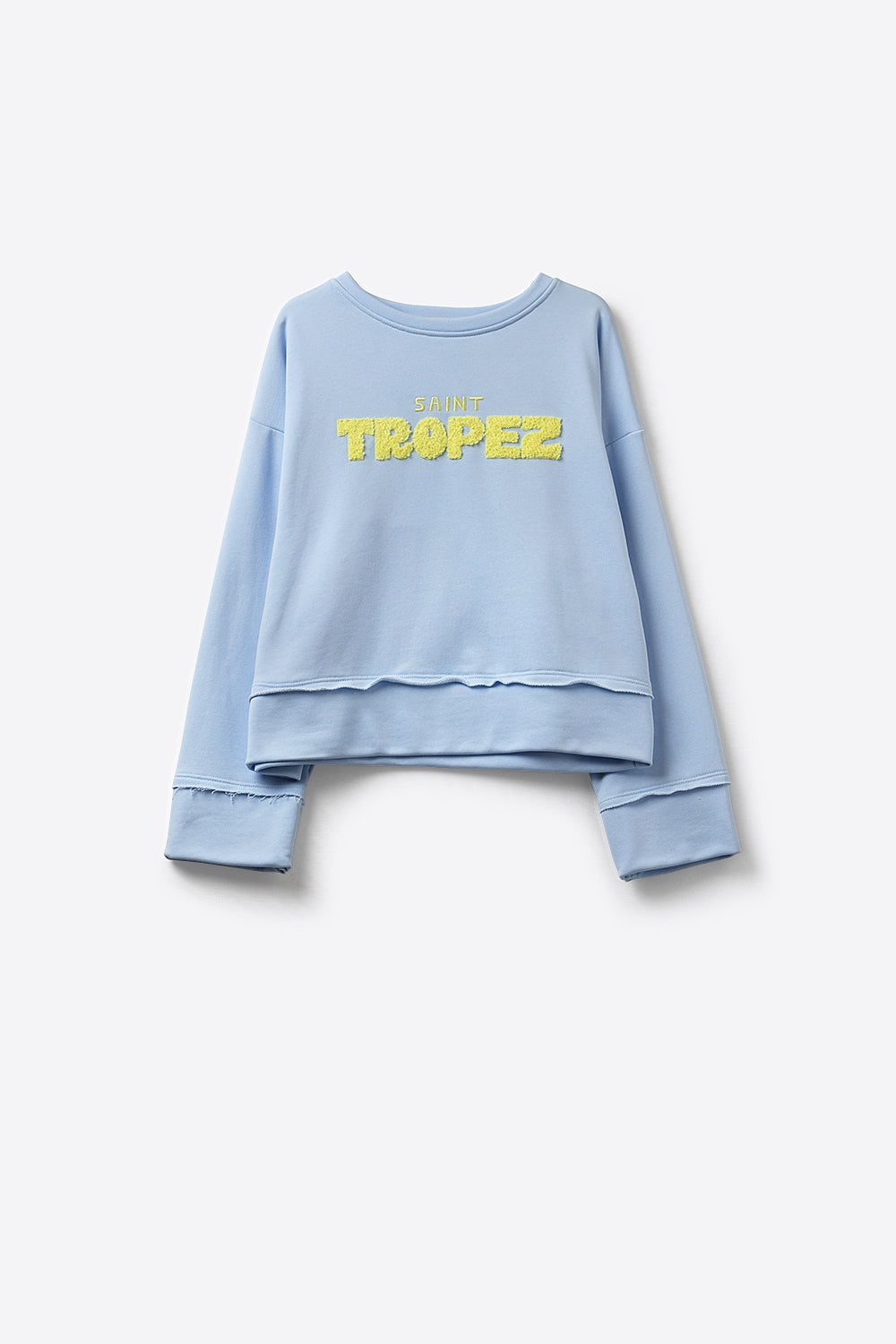 Błękitna bluza z haftem Saint Tropez