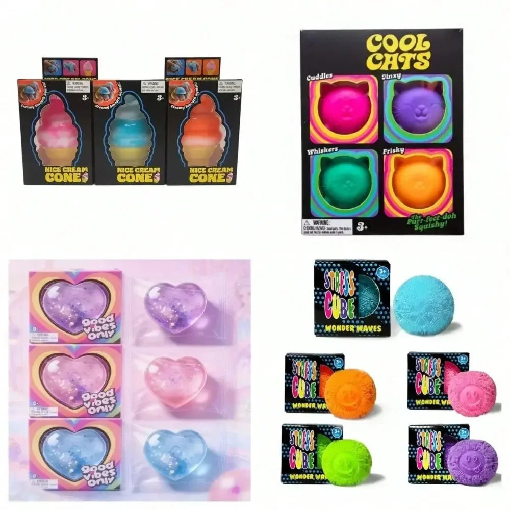 Squishy Mystery Box , Slow Rising Fidget Toys Set, Stress Relief Sensory Squeeze Toy, Anti-Anxiety Gift for Kids Adults