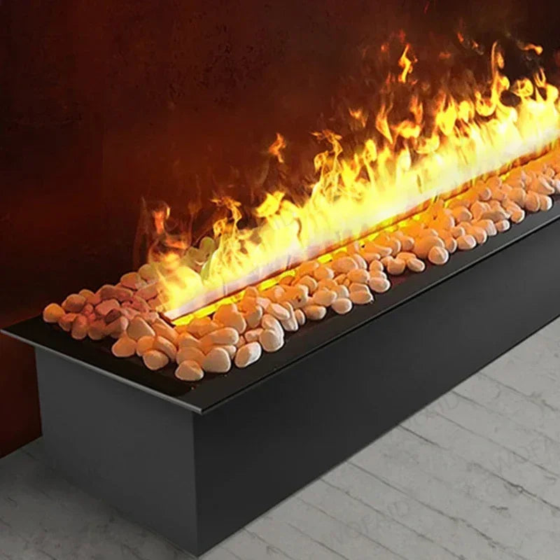 Embedded Simulated Flame Fireplaces Ultra-Thin Home TV Stand Humidifier Fake Fire Electric Fireplace Decoration for Living Room