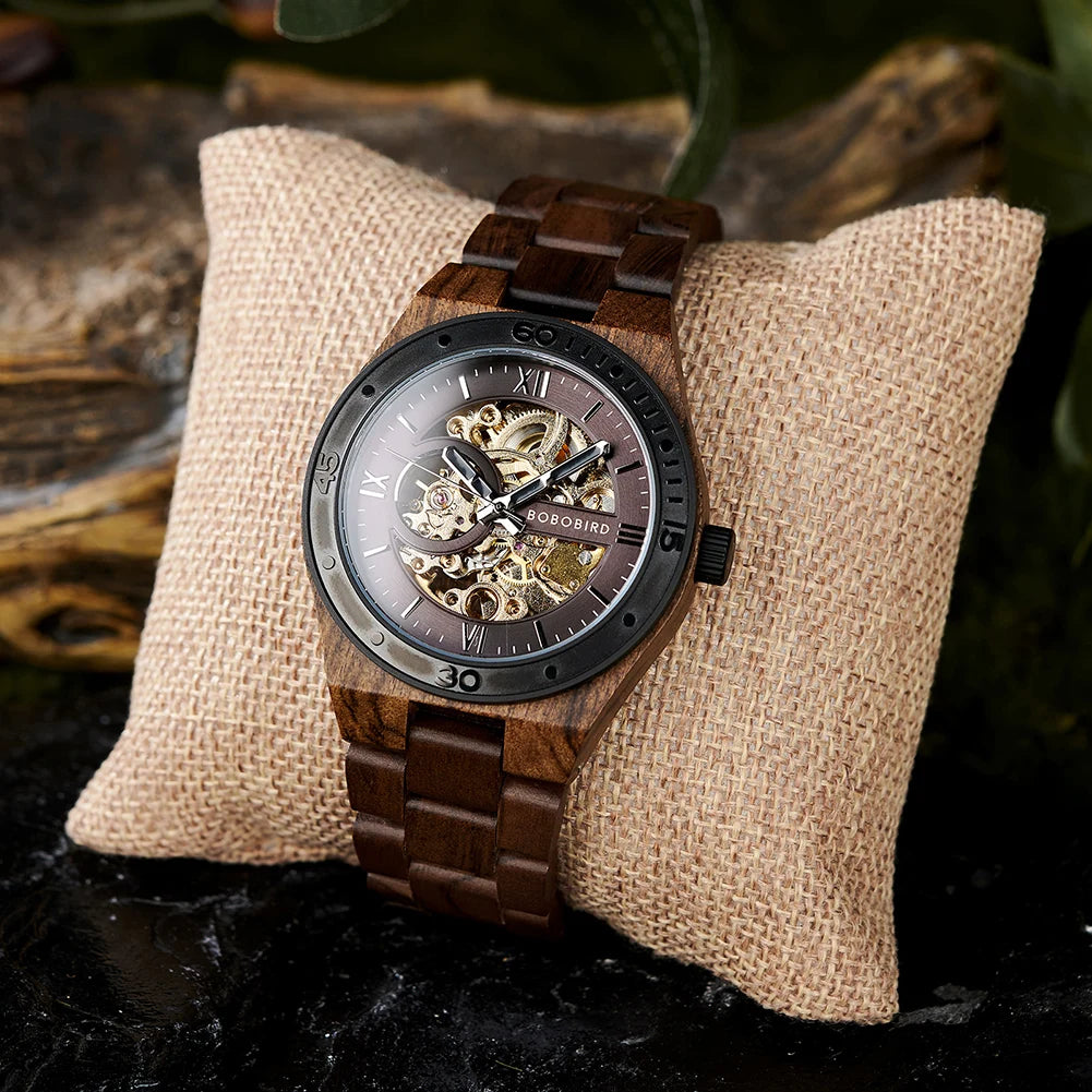 Custom Men's Watches With Automatic Movement Mechanical Wrist Watches From BOBO BIRD the Hottest Gifts for Father's Day