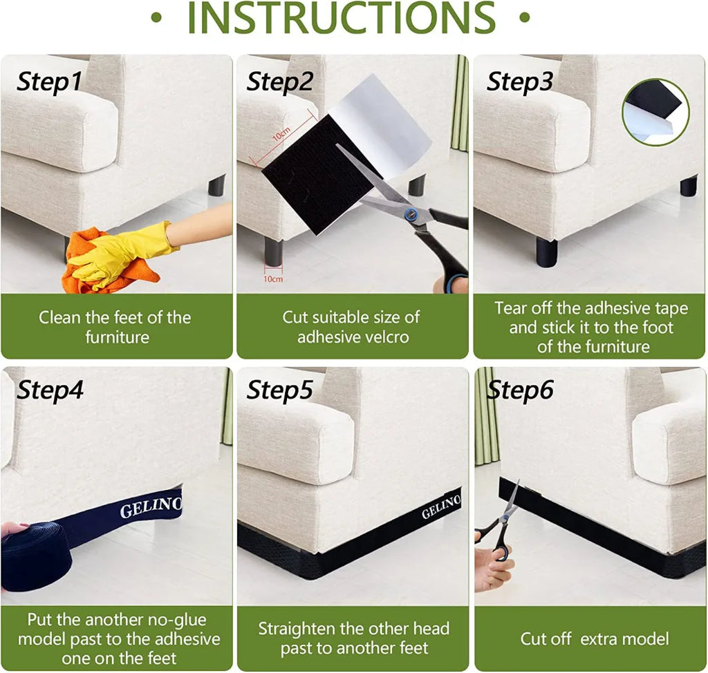 3/6m Toy Blocker Dustproof Stopper Adhesive Strap Prevents Pet Toys From Entering the Bottom of Sofe Blocker Sofa Edge Bafflev