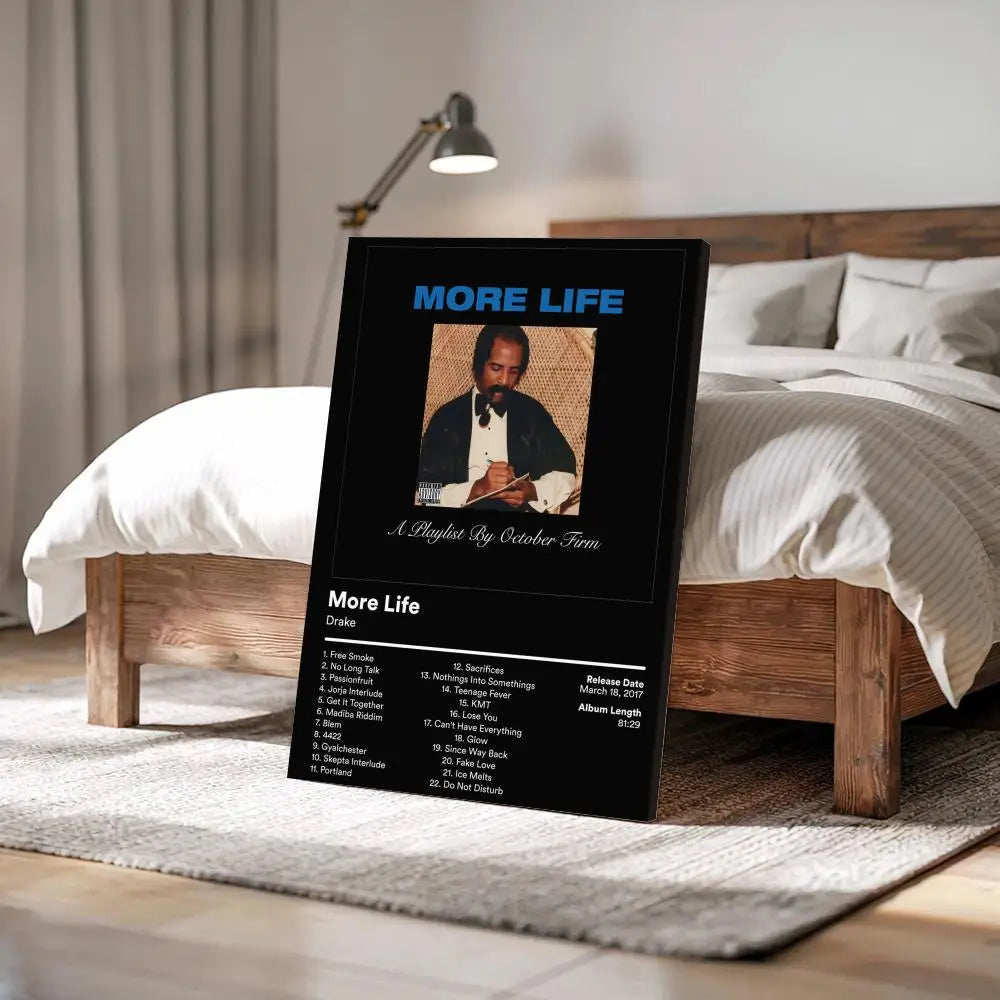 Affiche sur toile de la pochette d'album du rappeur D-Drake