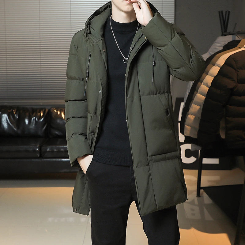 -30 Degrees Winter Hot Thicken Men's Down Jackets New Warm Parka Men Women Casual White Duck Down Coat Winter Snow Overcoat