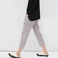 Miyake Pleated Basics Ankle-Length Pencil Pants Women Causal Sports Pants 2025 New Style