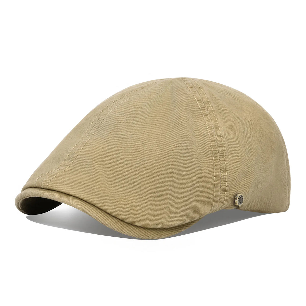 VOBOOM Casquette plate classique en coton pour hommes et femmes, style gavroche, béret décontracté de couleur unie ou camouflage pour toutes les saisons