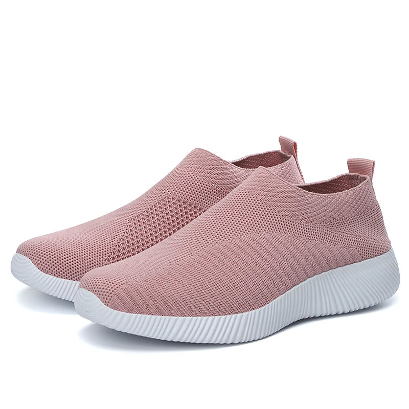 Moipheng 2023 Damskie trampki wulkanizowane, skarpetkowe sneakersy, letnie wsuwane płaskie buty damskie, mokasyny w dużych rozmiarach, buty do chodzenia