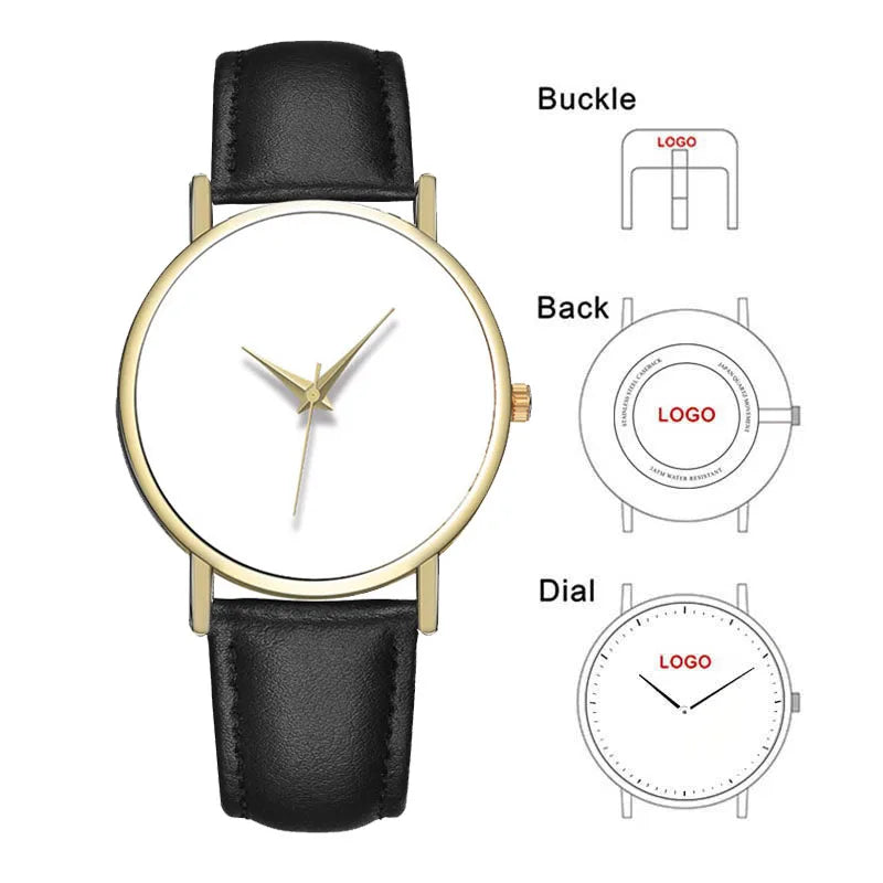 B-0000 Custom Watch Women Men Printing Your Picture Watch Blank Personalized Watch DIY Put Your Photo/Image/Text Disassembled