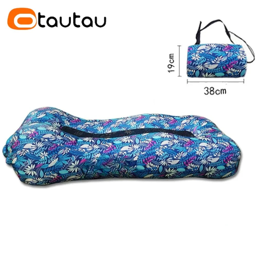 Inflatable Sofa Bed Floating Raft for Pool Beach and Garden