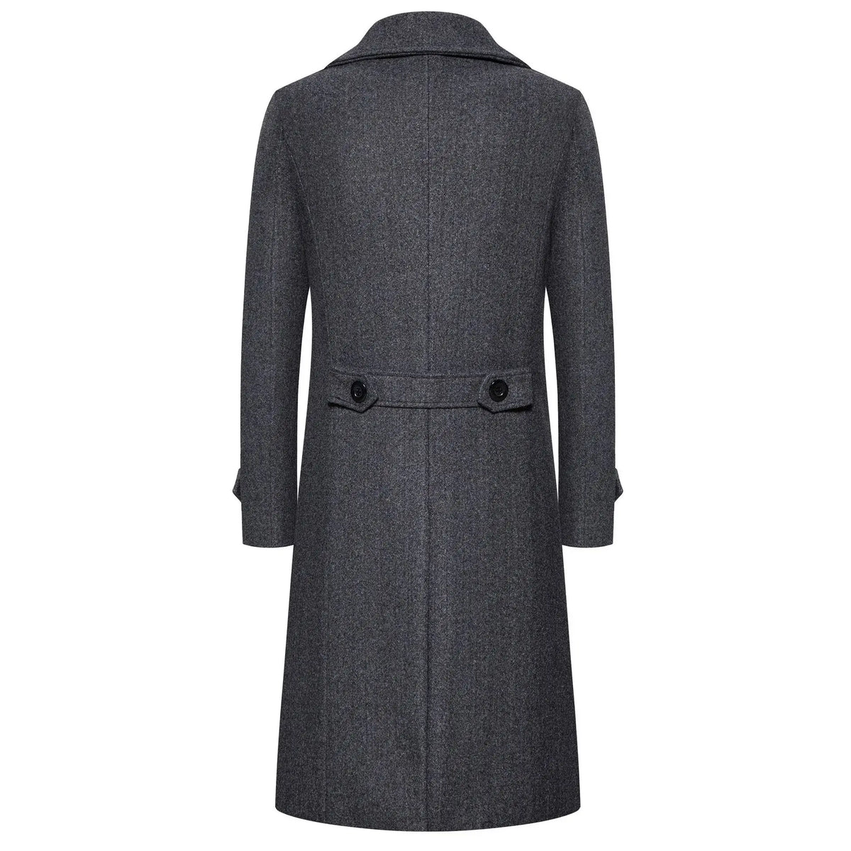 Spring Long Woolen Coats Men Fashion Double Breasted Trench Coats Autumn Turn Down Collar Slim Fit Windbreaker Male Outwear