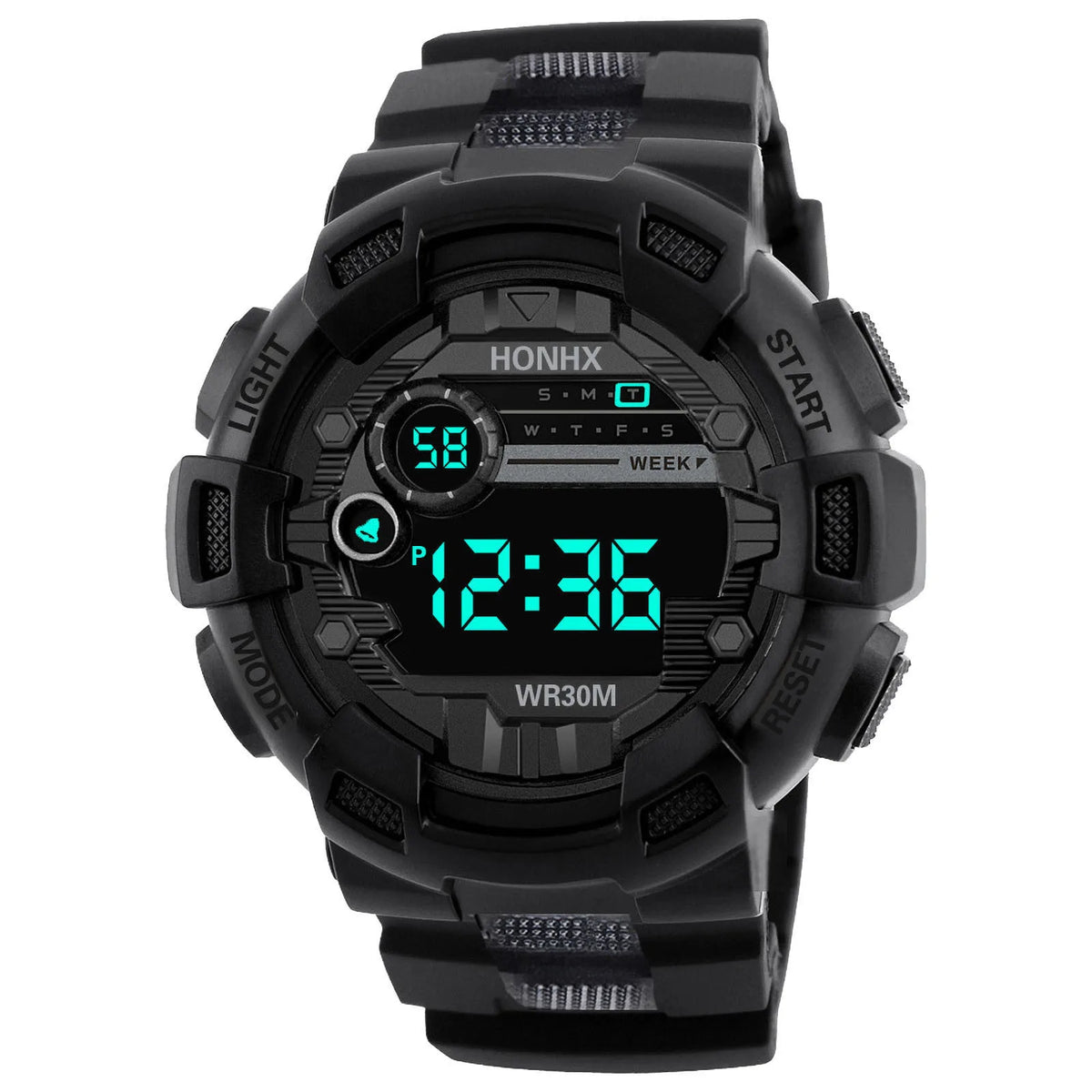 Reloj digital para niños, resistente al agua, reloj electrónico multifuncional con luz para niños, reloj deportivo de pulsera para niños