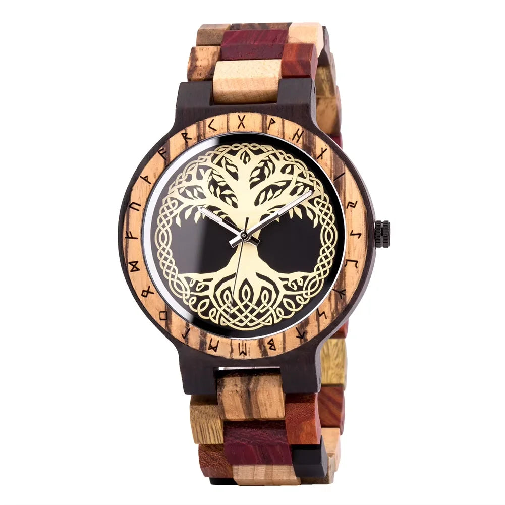 BOBO BIRD Wooden Watch Men Watches Luxury Retro Ebony Wristwatch Timepiece Compass Clock Customize Great Gift Box Reloj Hombre