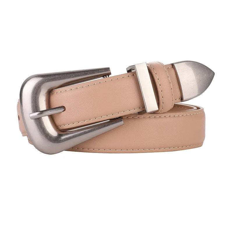 Cinturón de piel auténtica para mujer, cuero color burdeos con hebilla de metal dorado, cinturones de moda casual de lujo para vaqueros y vestidos