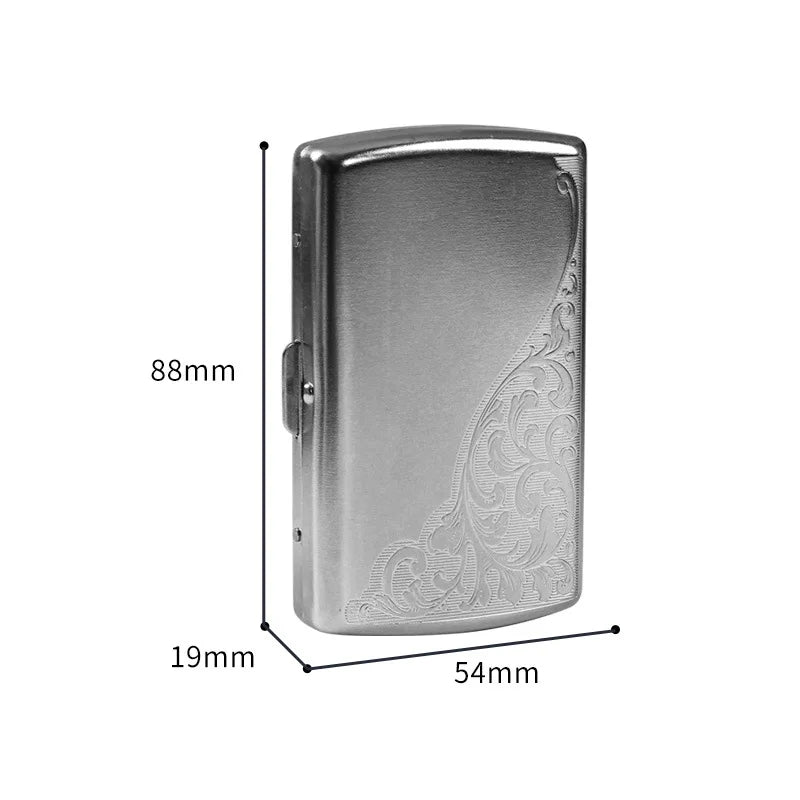 Metal Cigarette Case 12 Capacity For Cigarettes Storage Exquisite Compact Portable Anti-Pressure Outdoor Smoking Box