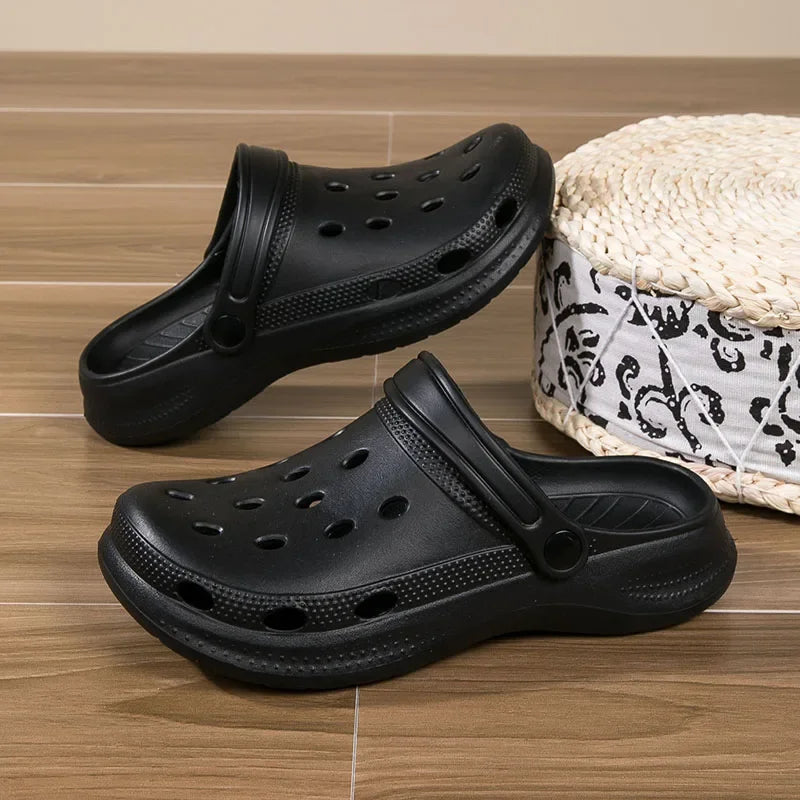 Plus Size 36-48 Summer Slippers Comfortable Men Clogs Lightweight Anti Slip Beach Sandals Woman Fashion Waterproof Garden Shoes