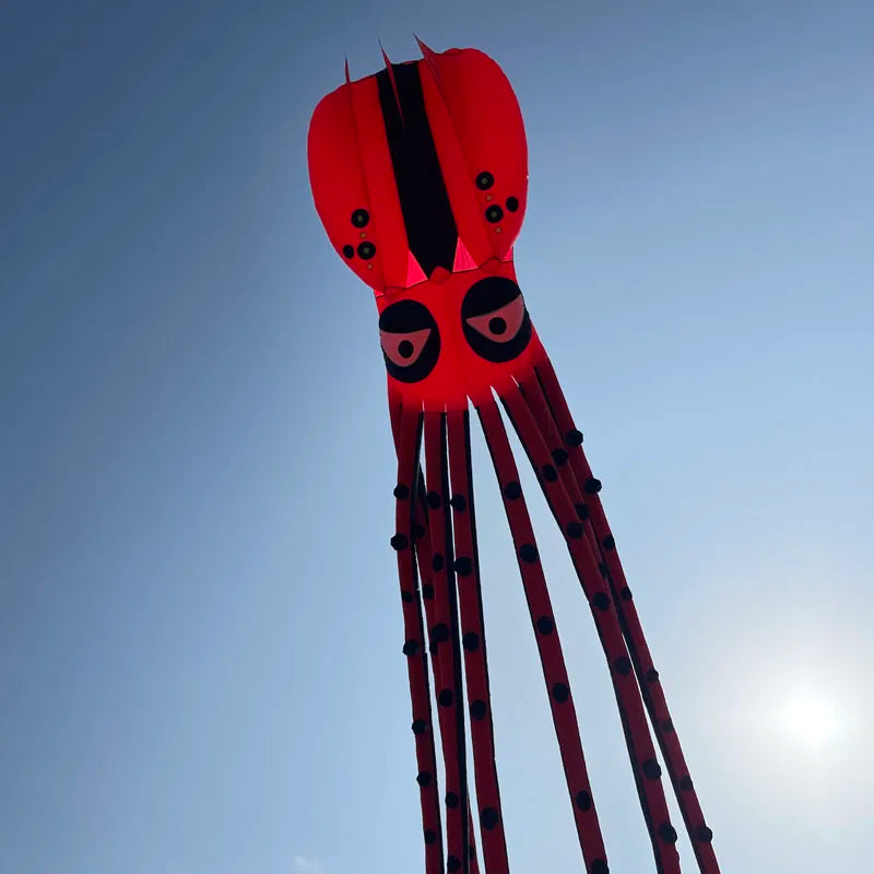 Octopus Kite 18m Large Octopus Kite Available for Custom Large Kite Advertising Kite, Red Octopus Kite.