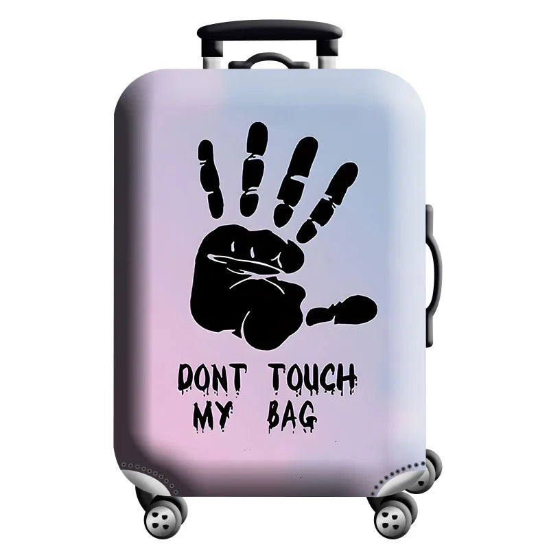 Thick Elastic World Map Luggage Protective Cover Zipper Suit for 18-32 Inch Bag Suitcase Covers Trolley Cover Travel Accessories
