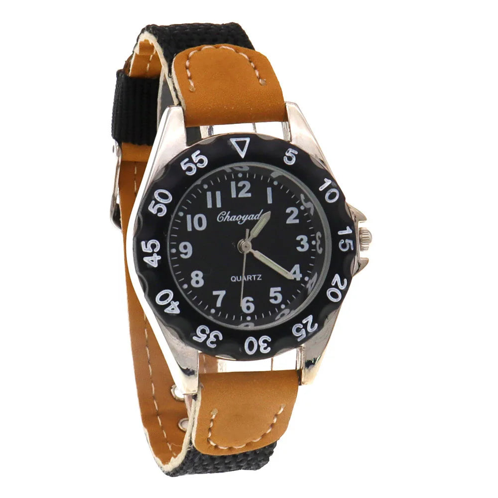 Reloj de alta calidad para niños, regalo para niños y niñas, reloj de pulsera de cuarzo para estudiantes que aprenden a decir la hora, reloj verde, regalos, dropshipping