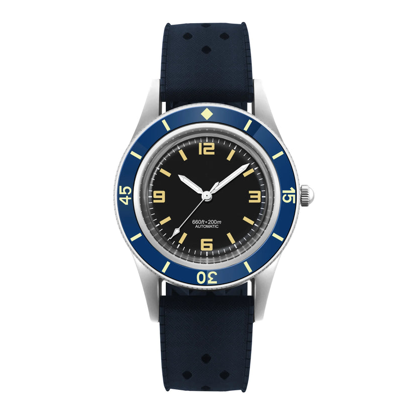 Zegarek nurkowy CORGEUT 50-Fathoms WD50F, mechanizm automatyczny NH35, 40 mm, męski, luminescencyjny, wodoszczelność 200 m, szafirowe szkło, styl vintage