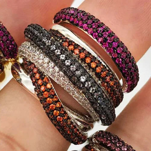 GODKI Monaco Design Luxury Statement Stackable Ring for Women Wedding Cubic Zircon Engagement Dubai Punk Bridal Top Finger Rings