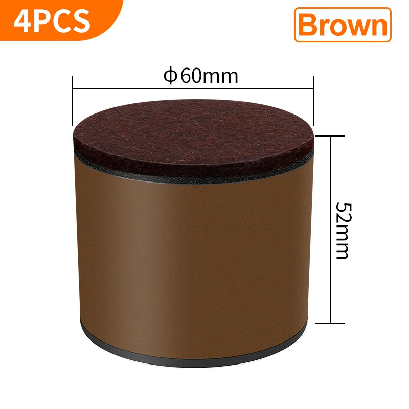 Bed Furniture Square Risers Solid Steel Bed Furniture Post Lifts Protect Floors Anti Scratch Wood and Carpet Surface Heavy Duty