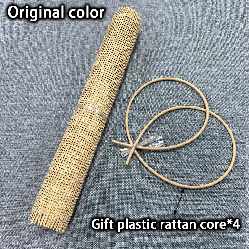 Natural Rattan Cane Webbing Roll 40/45/50/55cm Width Large Size Rattan Roll, Caning Material Rattan Fabric for Caning Projects