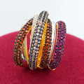 GODKI Monaco Design Luxury Statement Stackable Ring for Women Wedding Cubic Zircon Engagement Dubai Punk Bridal Top Finger Rings