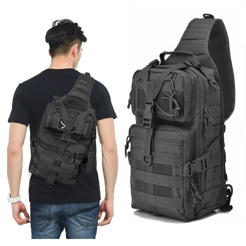 Mochila táctica de asalto con correa, impermeable, tipo EDC para senderismo, camping, caza, trekking y viajes al aire libre