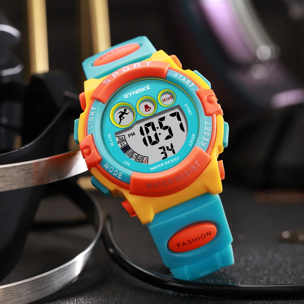Reloj deportivo impermeable para niños, LED digital, de lujo, electrónico, para niños y niñas, regalos