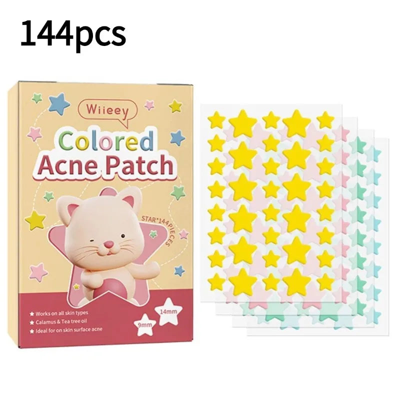 200/400pcs Black Star Acne Patch Fashion Ultrathin Breathable Acne Covering Hydrocolloid Patch Beauty  Face Acne Patch