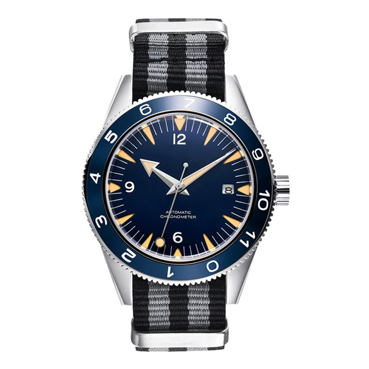 Customized Logo 41MM Men's Watch Luxury Business NH35 Movement Mechanical Watch Sapphire Glass Calendar Diver Wristwatch Model