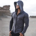 Men's Running Jacket Hooded Breathable Quick Dry Sportswear