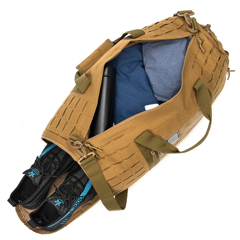 40L Sport Gym Bag Tactical Travel Duffel Bag for Men Survival Fitness Duffel Bag Training Bag Basketball Weekender Bag
