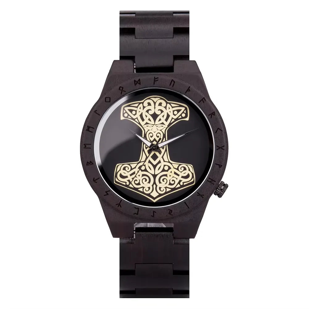 BOBO BIRD Wooden Watch Men Watches Luxury Retro Ebony Wristwatch Timepiece Compass Clock Customize Great Gift Box Reloj Hombre