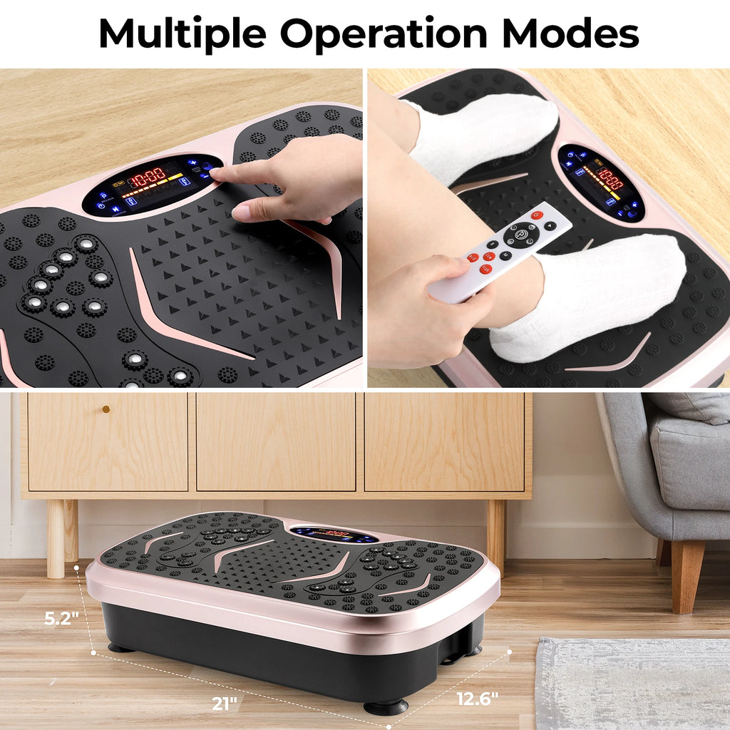 Máquina de ejercicios con plataforma vibratoria, plataforma vibratoria para drenaje linfático, plataforma de fitness para entrenamiento de cuerpo completo