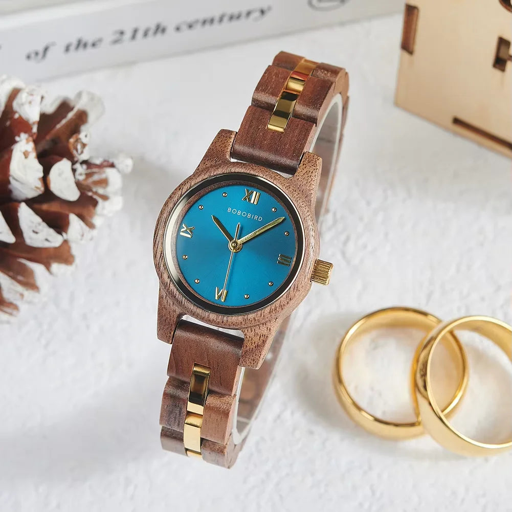BOBO BIRD Navy Blue Couple Watches Top Luxry Brand Lover Wooden Quartz Wristwatch Personalized Engraved Reloj Mujer Dropshipping