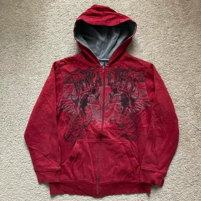 Koreańska moda, prosty szary dwustronny damski rozpinany hoodie oversize Y2K, nowość, Harajuku, gotyk, casual, bluza dla par typu joker